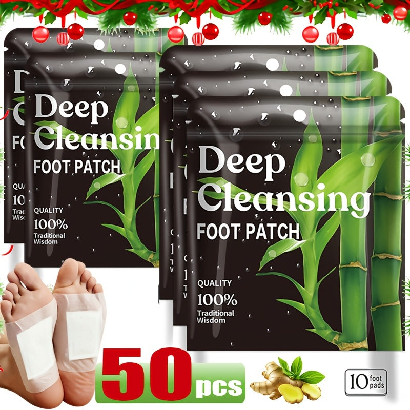 Foot Detox Pads Value Set 50pcs & 150pcs – Bamboo Vinegar & Ginger Deep Cleansing Overnight Patches, Alcohol-Free Natural Plant Formula, Green Golden Lavender Variants, Foot Care Gift for Women Men