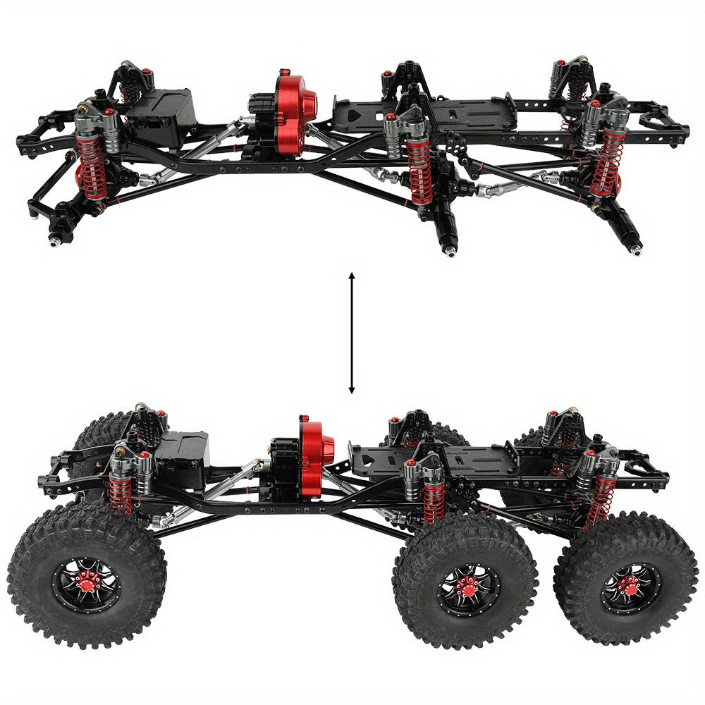 1.9" Beadlock Wheel Rims for RC Crawler 4pcs – Aluminum Alloy Metal Hub Upgrade Set for Axial SCX10 SCX10 III CC01 D90 TRX4 TRX6 1/10 Scale Rock Crawler