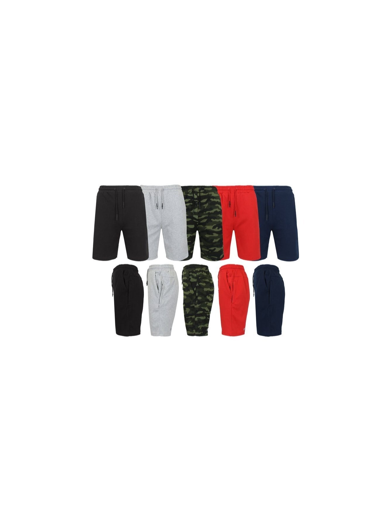 Men's Casual Shorts - Drawstring Waist With Pockets