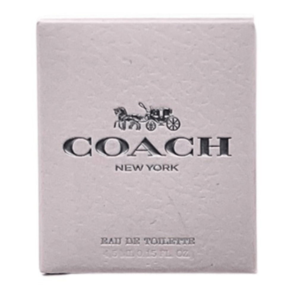 Coach Eau de Toilette for Women — Mini Travel Size 0.15 Fl Oz / 4.5 ml Perfume Spray, Floral Feminine Scent, Authentic Designer Fragrance