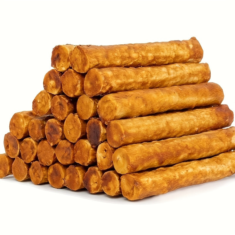 Bully Sticks for Dogs Natural Chicken Duck Molar Chew Sticks High Protein Dog Treats for Medium Large Dogs Dental Health Collagen Chews