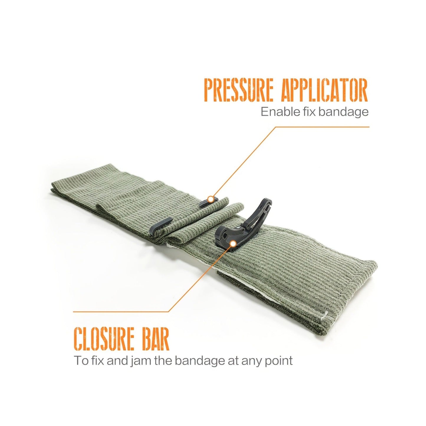 Emergency Bandage 6 Inch 3 Pack Elastic Wound Dressing Tactical Trauma