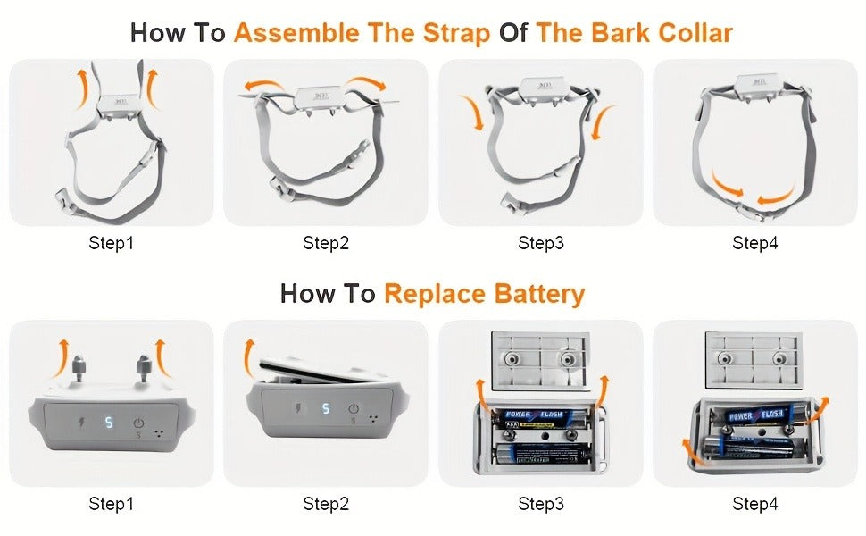 Bark Collar for Dogs – Anti-Barking Training Collar with 3 Sensitivity & 7 Intensity Levels, Beep & Vibration Modes for Small, Medium & Large Dogs