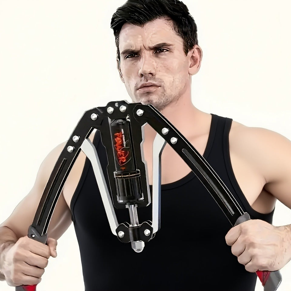 Chest Expander Resistance Trainer – Adjustable 22-440 lbs, Home Gym Arm & Chest Muscle Builder, Full Body Workout Equipment