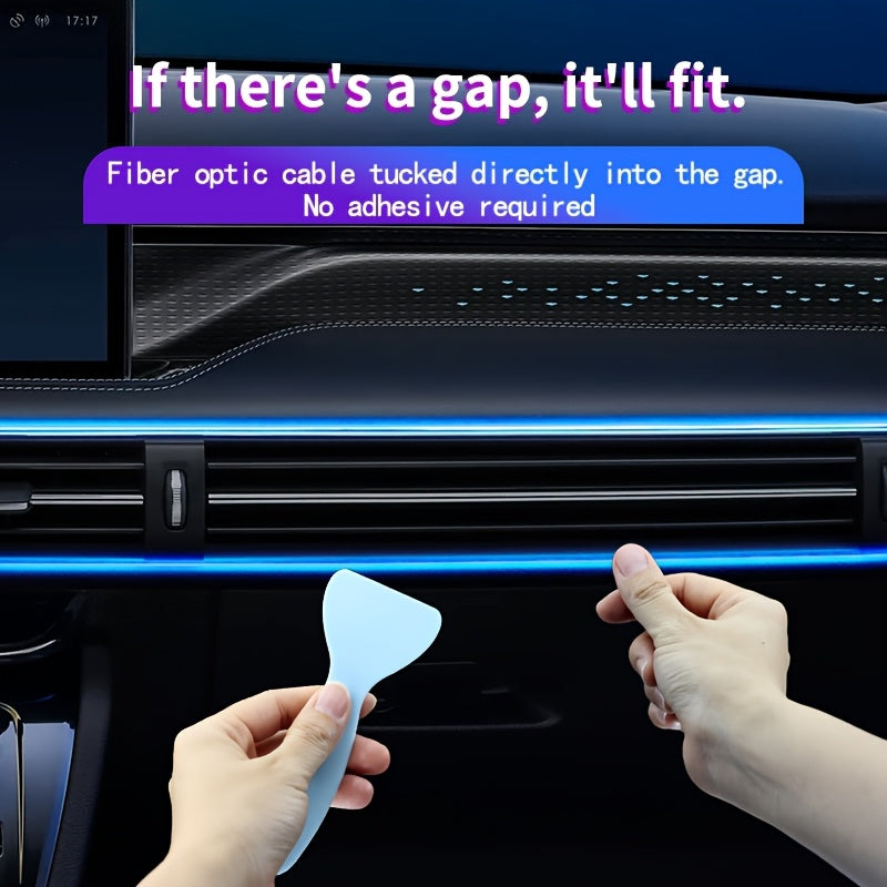 Interior Car LED Strip Lights with APP Control, RGB 16 Million Colors USB Ambient LED Light Bar, Music Sync Rhythm, Low Noise And Electric Sound LED Light Bar for Car (infrared Remote Control)