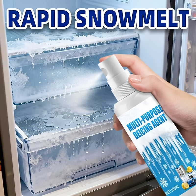 Refrigerator And Freezer De Icing Agent - Fast Ice Melting And Anti Freezing Solution | Suitable for Household And RV Refrigeration Equipment