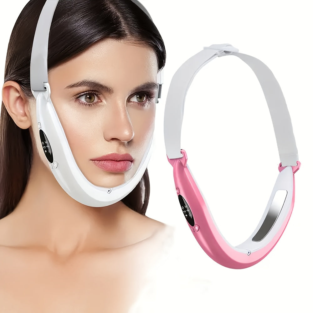 Face & Neck Massager Electric Vibration Anti-Aging Skin Tightening Lifting Tool - USB Rechargeable 400mAh Intelligent Beauty Device for Women - Odorless Portable Facial Massager Gift