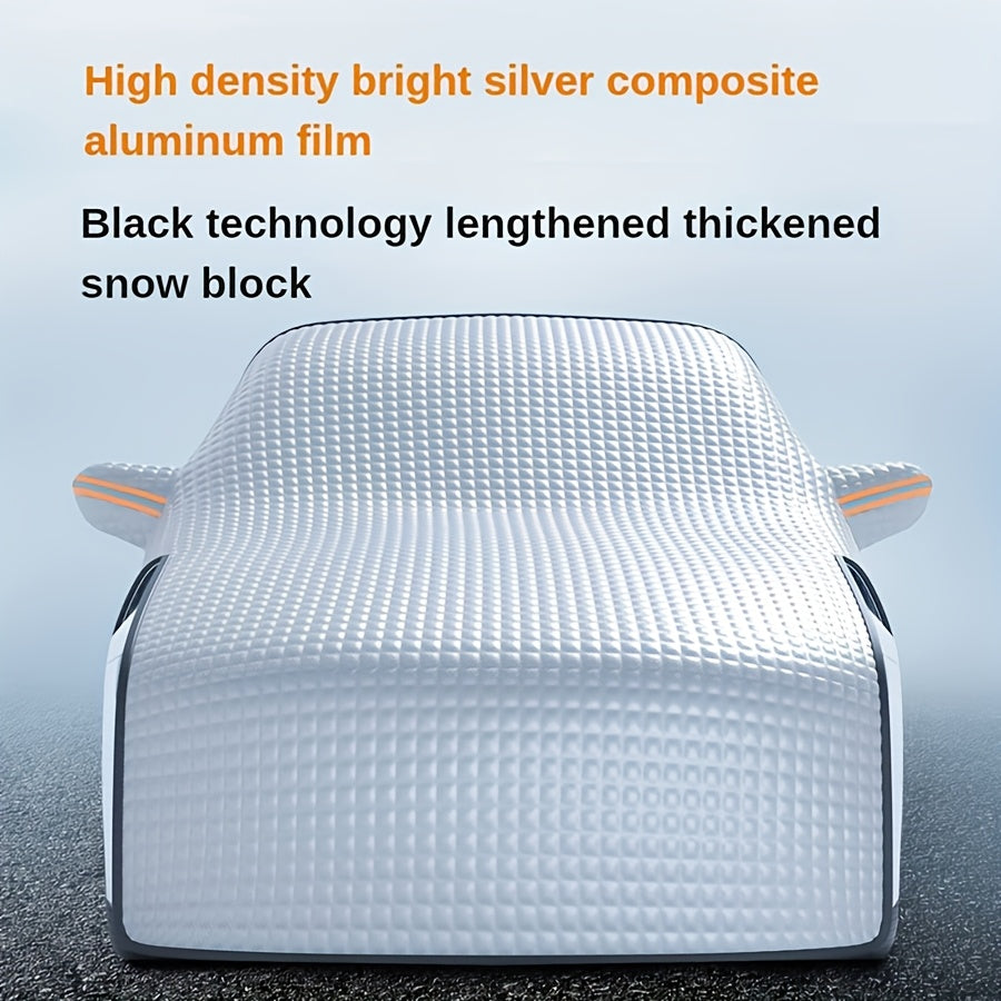 Windshield Snow Cover & Sun Shade Universal Fit – Thickened All-Season Front Window Frost Ice Guard & UV Sunshade Protector for Cars SUVs Trucks