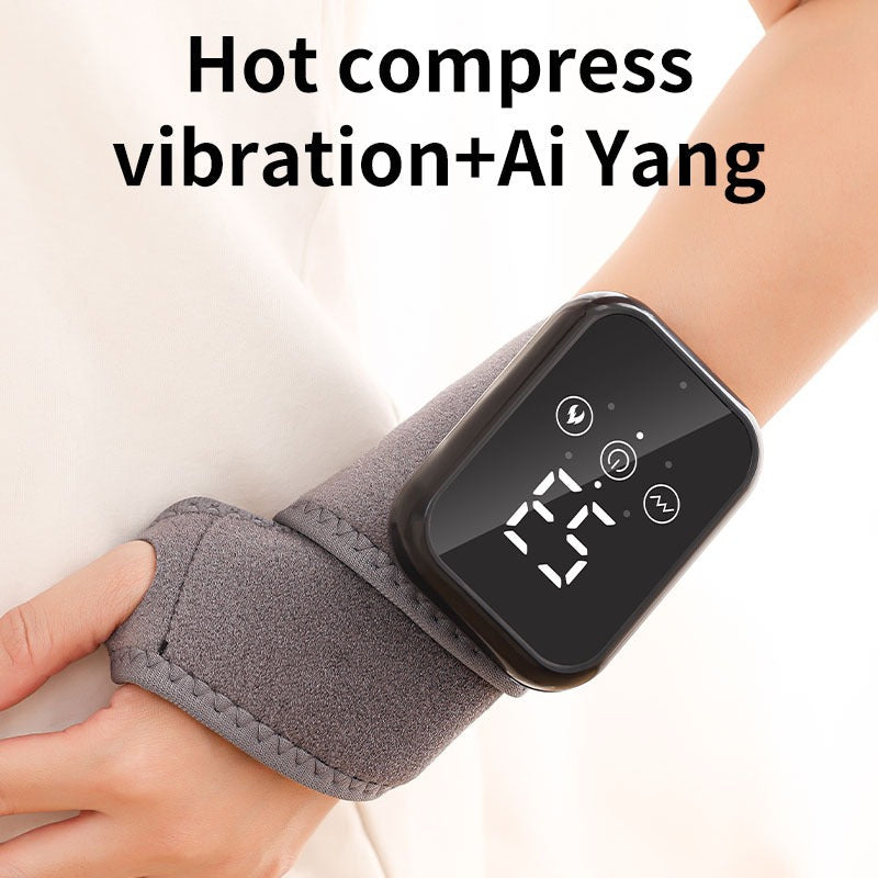 Hand Massager with Heat Vibration Wrist Guard Carpal Tunnel Relief