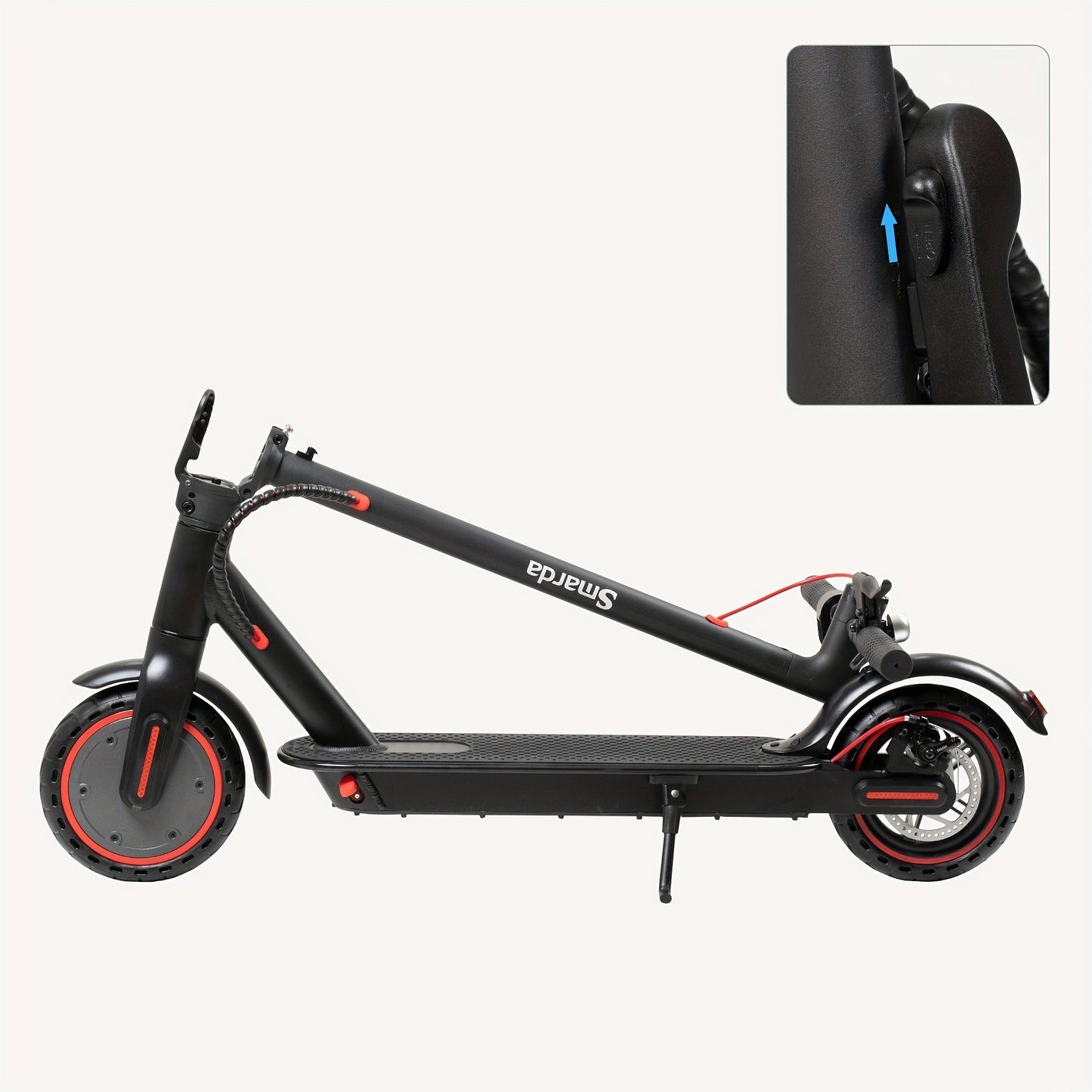 Electric Scooter for Adults 350W Motor Foldable Commuter E-Scooter 19 Miles Range 8.5" Solid Tires Portable Lightweight Travel Scooter for City Riding Shopping Commuting