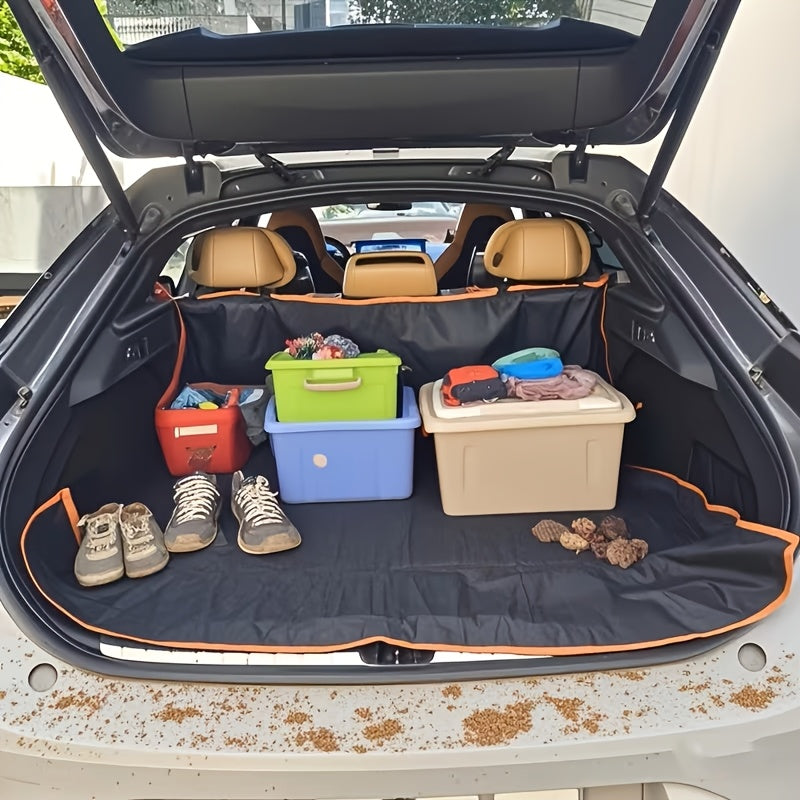 Dog Car Trunk Mat for SUV - 100% Waterproof Oxford Fabric Pet Seat Cover, Fully Enclosed Dirt-Resistant Wear-Resistant Protective Pad for Cats and Dogs, Machine Washable Car Boot Liner