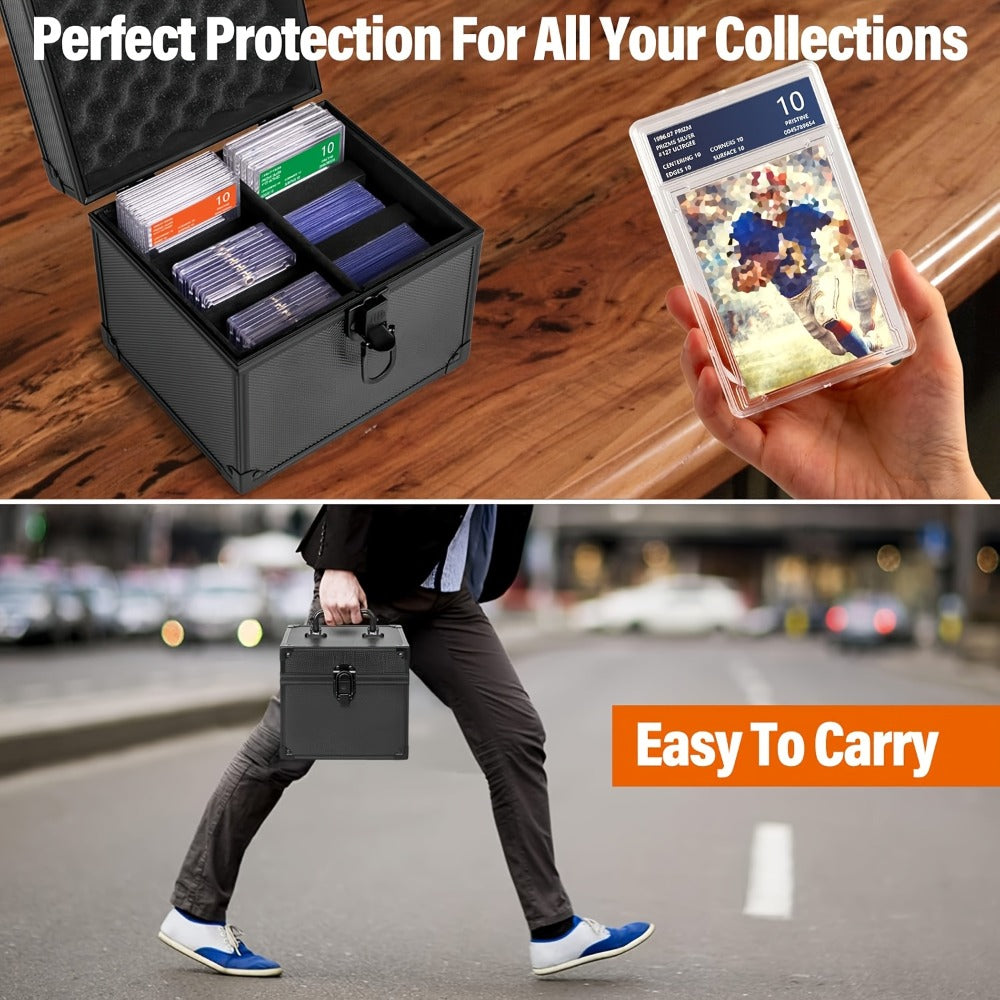Graded Sports Card Storage Box PSA CSG BGS Slab Organizer Case for Top Loaders Baseball Trading Card Collector Protector