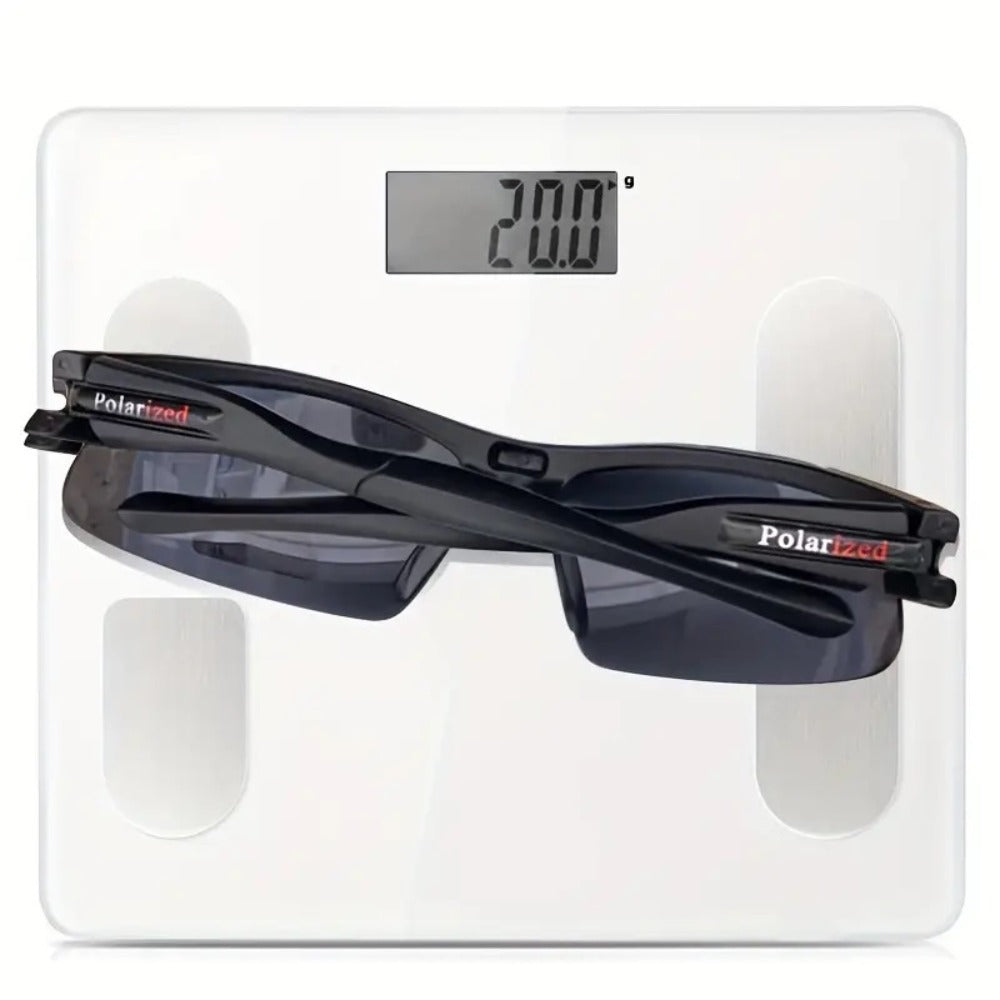 Men's Polarized Sunglasses 3 Pack – Half Frame Anti-Glare Driving Glasses, Wide Frame Lightweight UV400 Fashion Eyewear for Men, Set of 3 Pairs Value Bundle