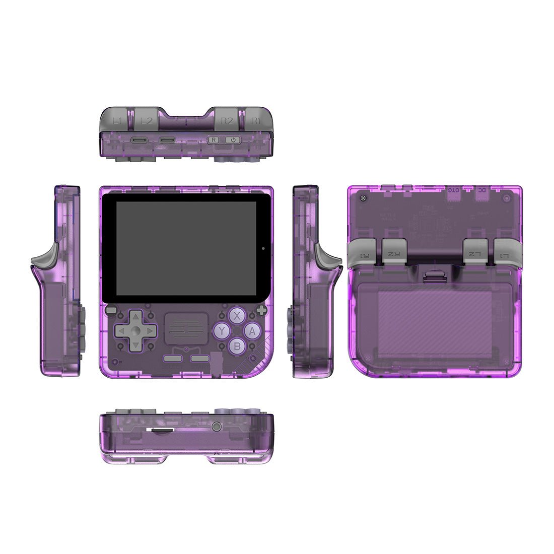 Powkiddy V10 Handheld Game Console – 3.5" IPS Compact Square Design 8-Hour Battery 150g Ultra-Lightweight Linux N64 PS1 GBA NDS Retro Gaming System