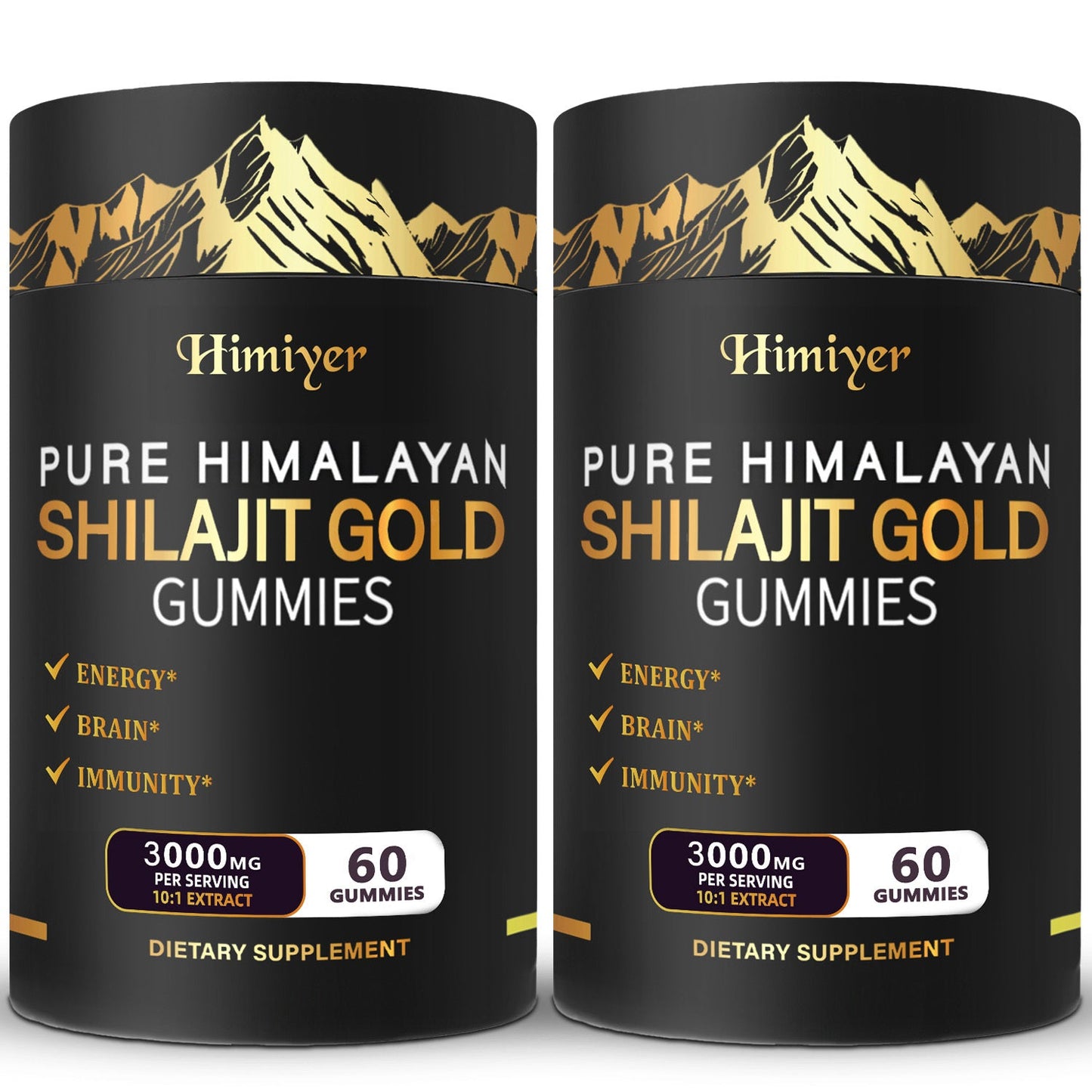 Pure Himalayan Shilajit Gummies with KSM-66 Ashwagandha, Ginseng & Gokshura – 85+ Trace Minerals, 75% Fulvic Acid | No Added Sugar | Energy & Vitality Supplement for Men & Women | 1 or 2 Bottles