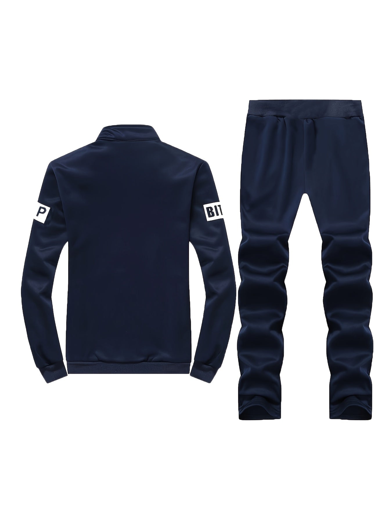 Men's Tracksuit Jacket and Pants Set - Zip Detail Everyday Classic Edition