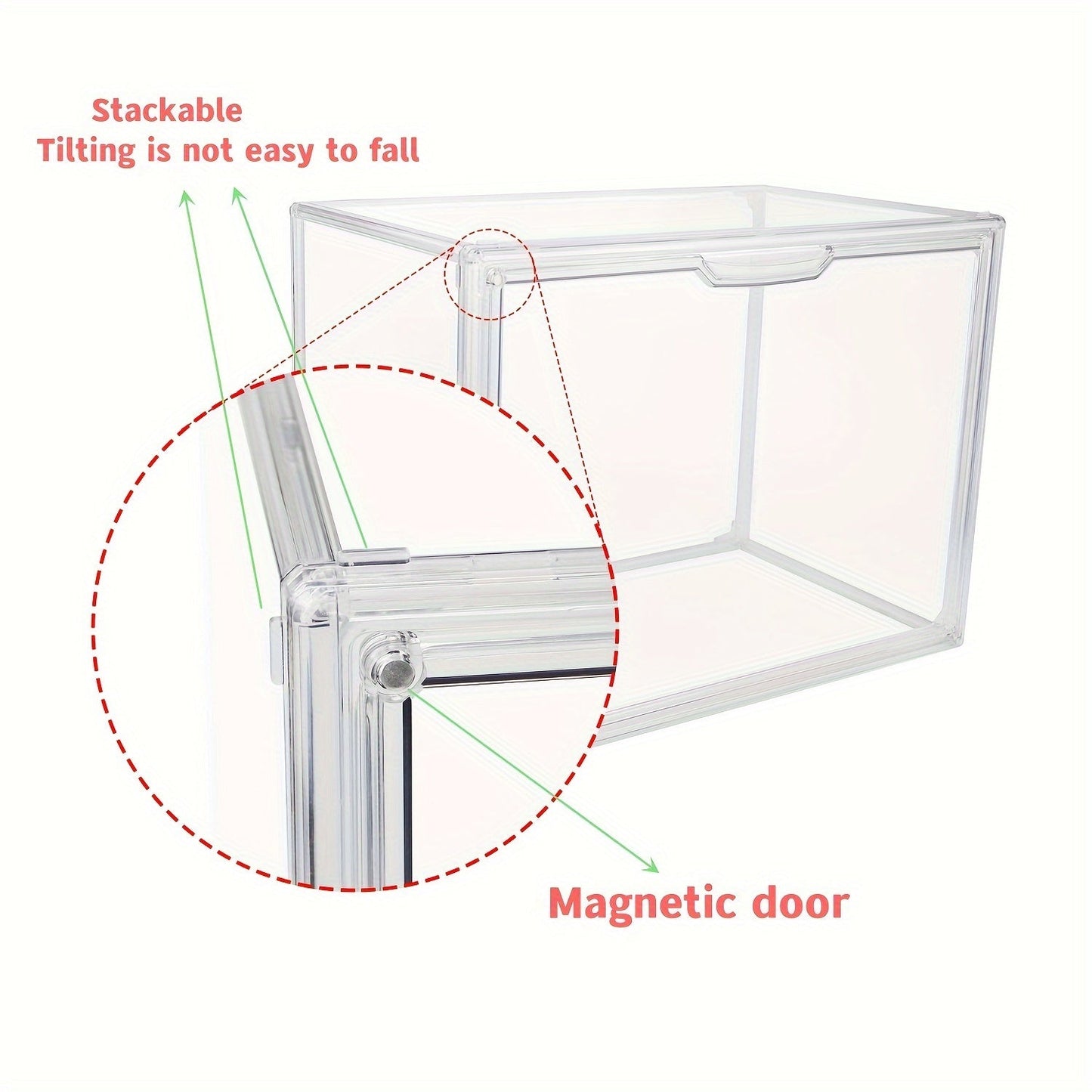 Clear Display Case Set of 3 – Dustproof Transparent Storage Box Organizer for Collectibles, Car Models, Action Figures & Show Display | Collector Display Cases for Adults & Kids