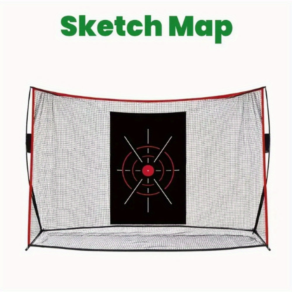 Golf Practice Target Frameless No-Net Design | Portable Indoor & Outdoor Golf Training Aid with Multiple Target Zones for Home Driveway & Backyard