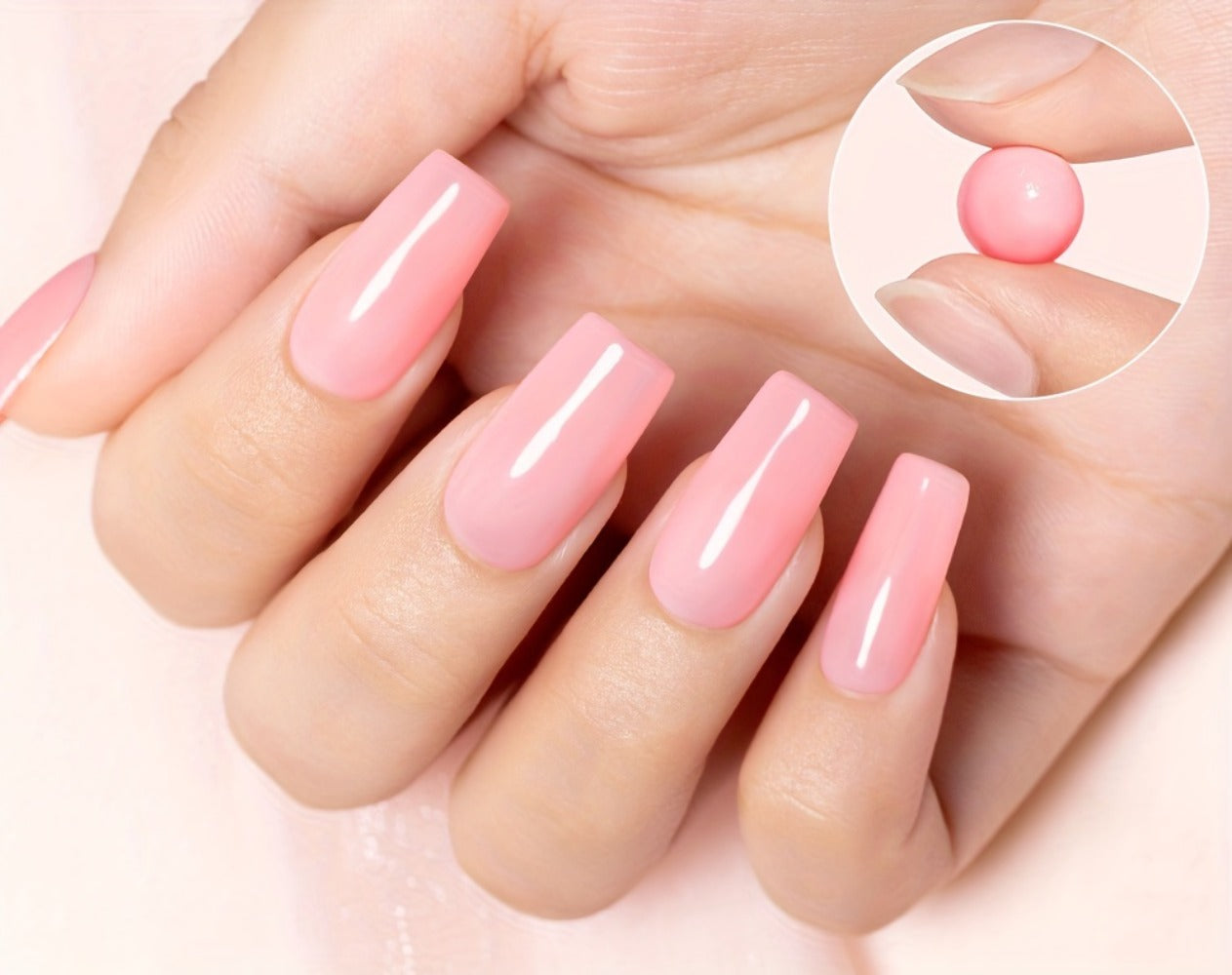 Builder Gel Nail Extension Starter Kit 5pcs Clear Nude Solid — Hard Gel Sculpting Set with Flower Molds & Sculpting Brush for 3D Floral Nail Art, Rhinestone Acrylic Extensions for Women Beginners & Salon