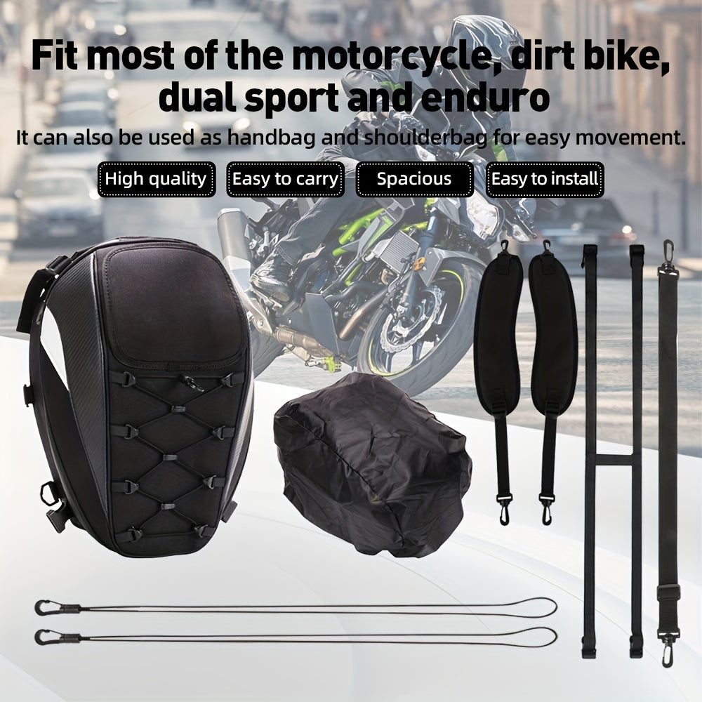 JFG RACING Motorcycle Backpack Motorbike Helmet Bag Tail Bag Outdoor Camping Bag Storage Travel Luggage Bags
