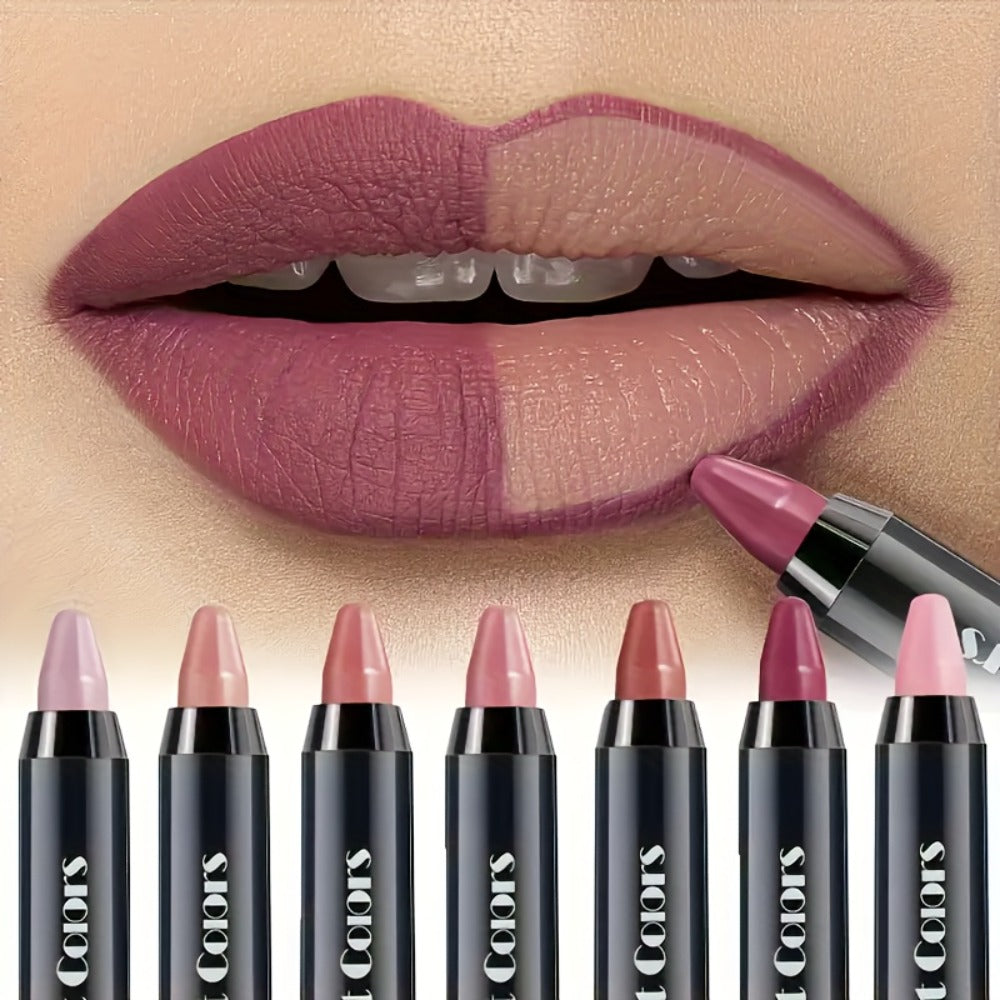 24HR Transfer-Resistant Velvet Lipstick Set 6 Pcs – Moisturizing Smudge-Proof Matte Finish Intense Color, Fashionable Shades from Nude to Bold Red for All Skin Tones, Gift for Women