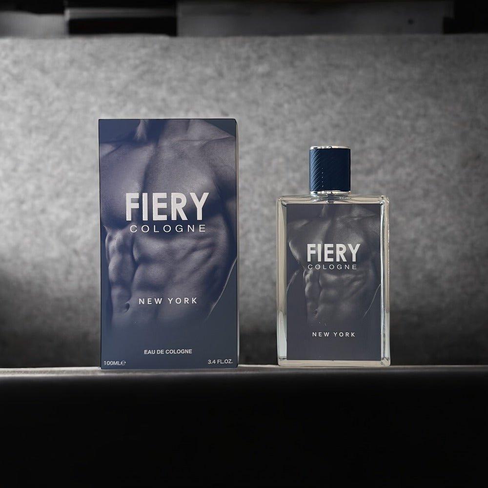 Fiery New York Men's Cologne Eau de Parfum Spray - Long Lasting Bold Citrus Spice Scent with Lemon Orange Cardamom - Mens Perfume for Daily Wear Dates & Gifting