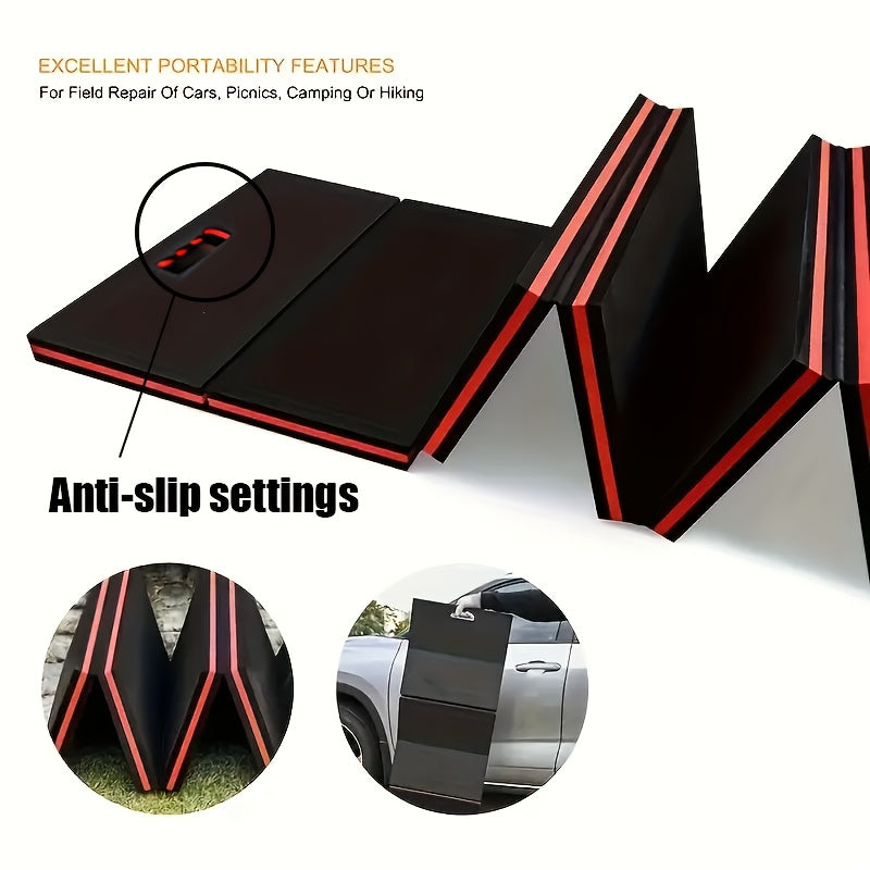 1/2pcs EVA Car Repair Work Pad - Foldable, Lightweight, Thermal Insulation And Waterproof Multi-purpose Pad, Suitable for Outdoor Repair, Camping, Hiking - Portable Ergonomic Design Durable EVA Material Pad, Multi-function