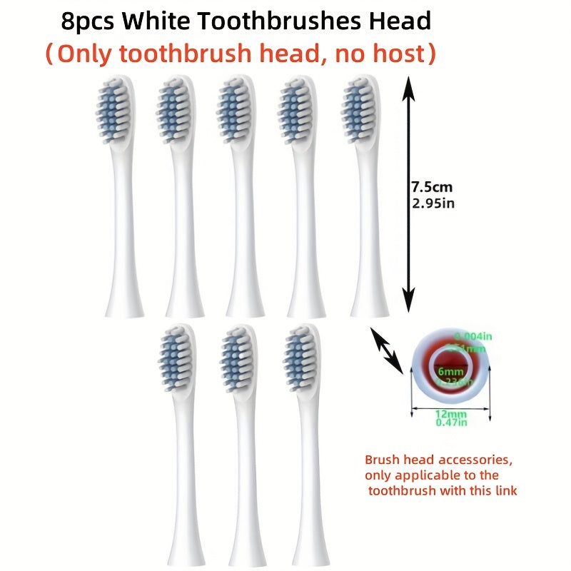 Rechargeable Electric Toothbrush with 6 Cleaning Modes & Smart Timer – USB Sonic Toothbrush for Adults, Replacement Heads Included, 3 Colors, Whitens Teeth & Protects Gums, Great Family Gift