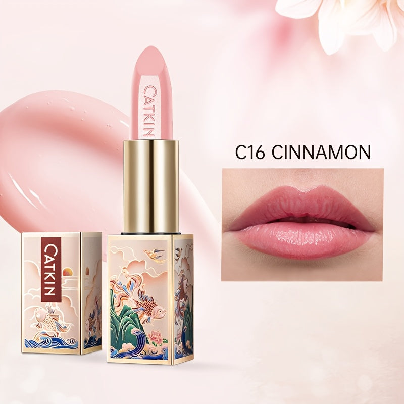 Color Changing Lip Balm Glossy Moisturizing Tinted – Plant Squalane Vitamin E Nourishing Hydrating Lip Care Balm for Women All Skin Tones CATKIN Multiple Shades