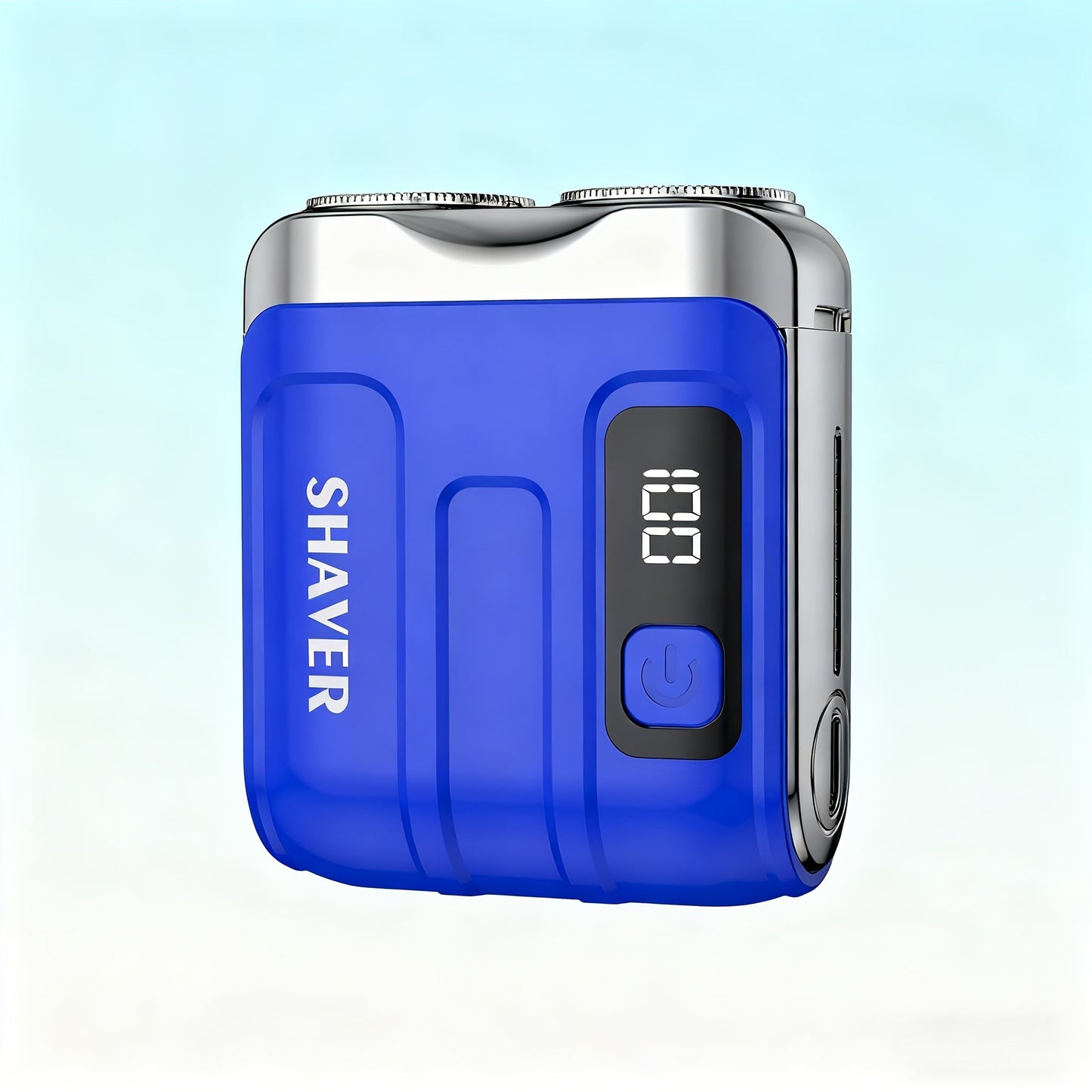 Portable Mini Electric Rotary Shaver for Men — USB Rechargeable Dual Head Cordless Razor, One-Button Operation, Long Battery Life, Pocket Size for Travel Home Gym, Gift for Him