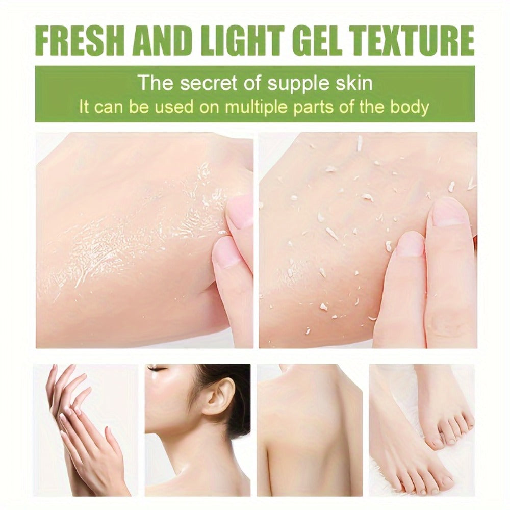 Mandelic Acid Exfoliating Gel 200ml with Aloe & Rose Extract — Deep Cleansing Pore Cleanser for Face & Body, Long-Lasting Moisture Daily Use Gentle AHA Exfoliant for All Skin Types