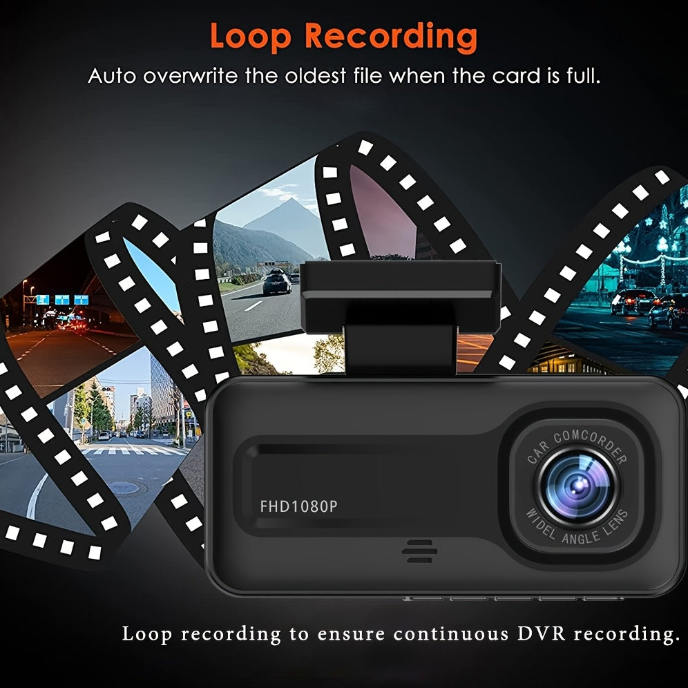 3 Channel Dash Cam, Dash Camera for Cars with Free 64GB SD Card, 1080P+1080P+1440P Dash Cam Front And Rear Inside, Super Night Vision, Loop Recording, G-Sensor, Motion Detection, 24 Hours Parking Mode