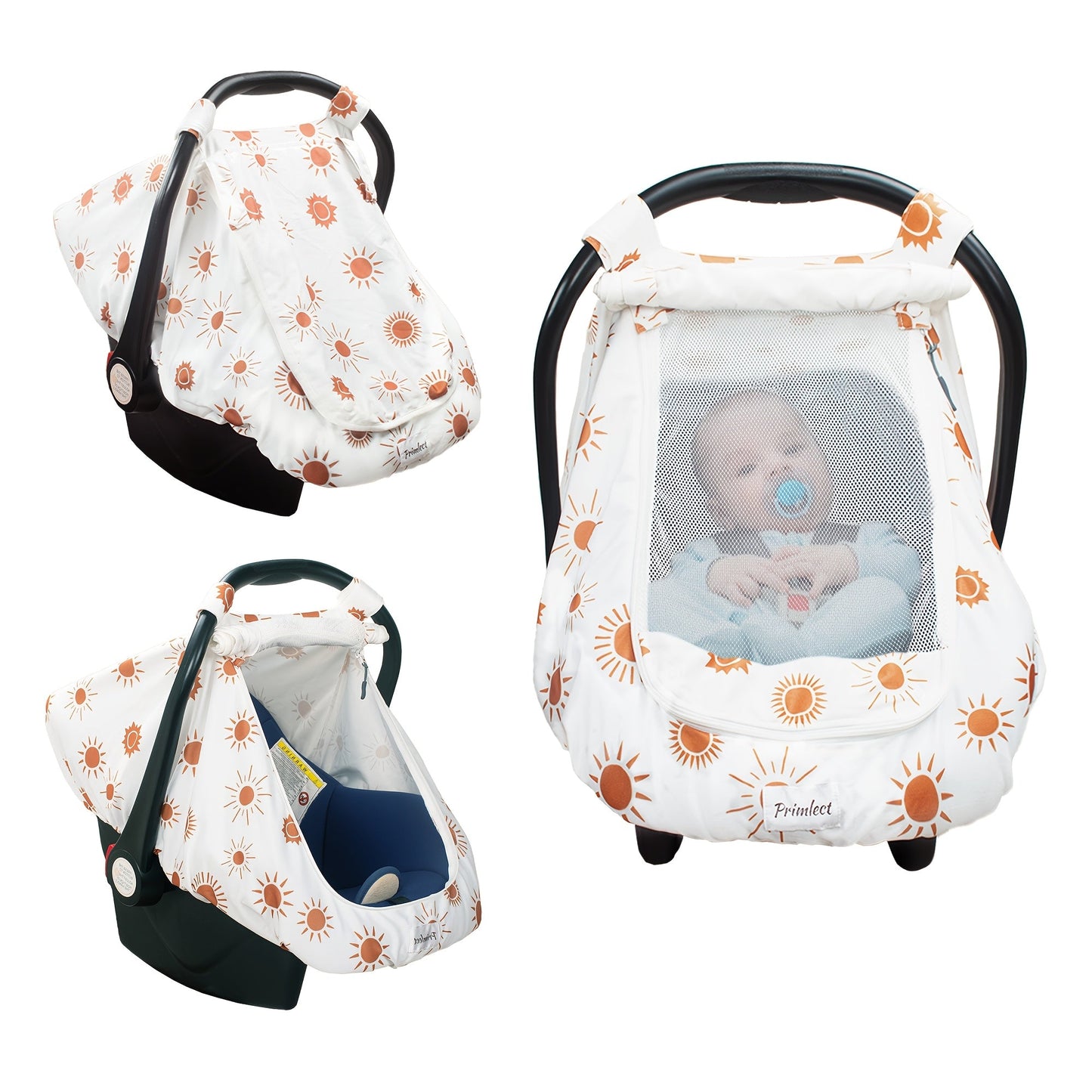 Beavtaens Car Seat Covers for Babies Breathable and Stretchy Carseat Canopy with - product view 2