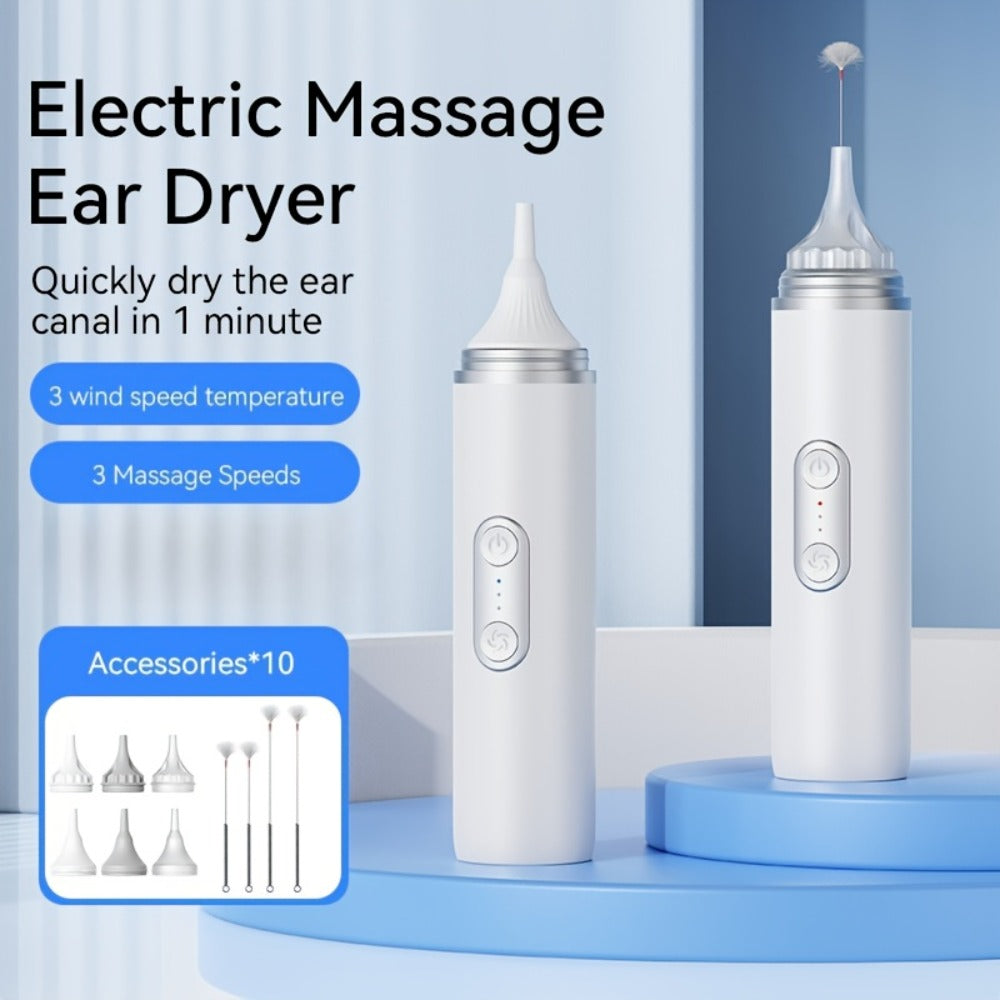 Electric Ear Cleaning System Professional Edition 3-Speed Hydraulic – Visual Waste Tank, Ear Dryer, USB Charging, Dry Dirty Storage, Safe Home Ear Wax Removal Kit Christmas Gift