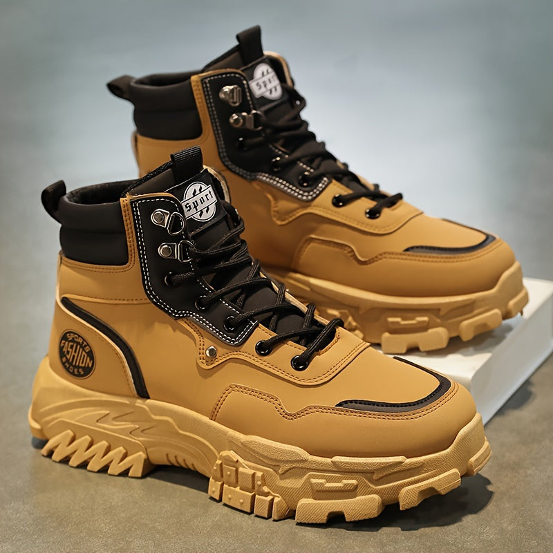 Men's Sneakers - Non-Slip Sole Platform Sole for Everyday Wear
