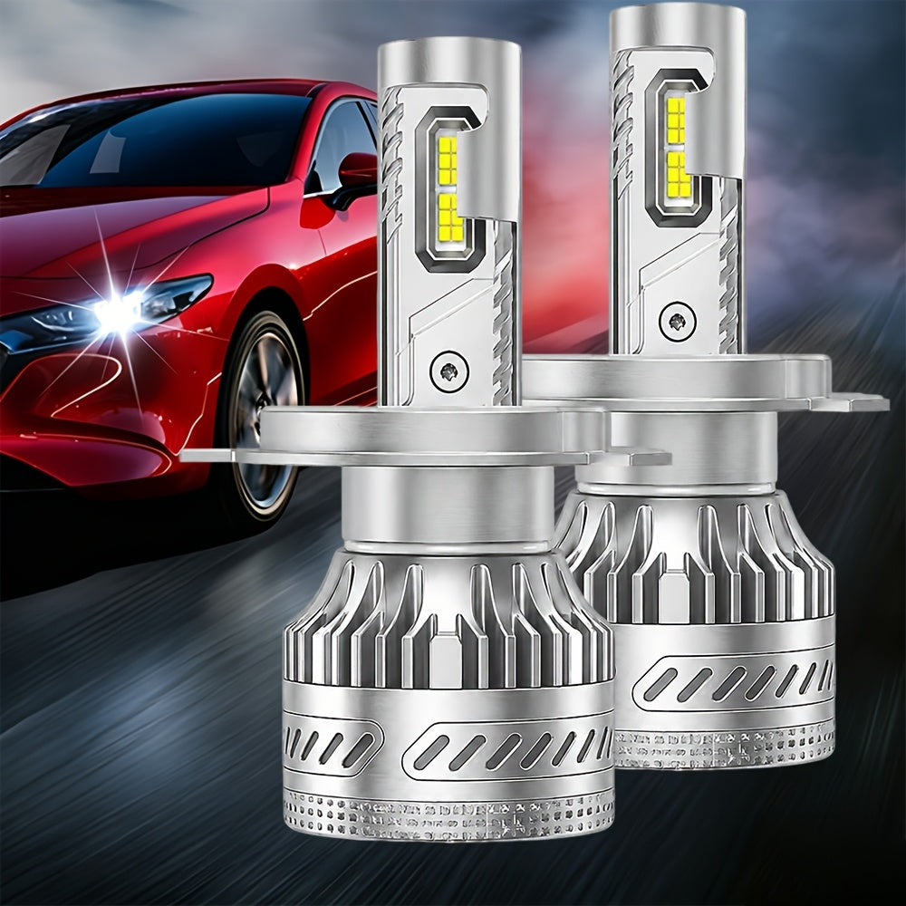 2pcs H1 LED Bulbs, H7 LED Bulbs, H4 LED Bulbs, H11 HB3 9005 Bulbs, HB4 9006 Bulbs, HIR2 Bulbs. Perfect for Car Enthusiasts As A Gift to Enhance Nighttime Driving Safety. Upgraded with 30, 000 Lumens, 350 Watts, Automatic Headlights, 12V, 6500K.