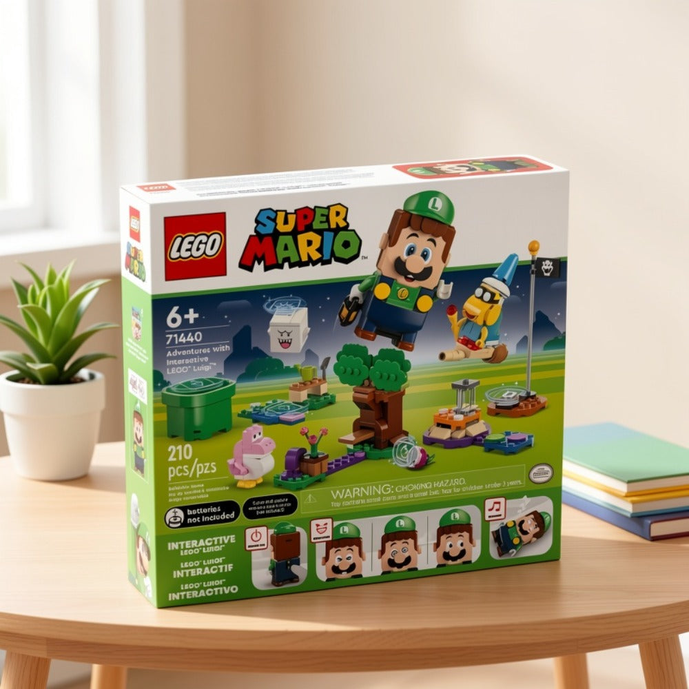 Interactive Luigi Building Set LEGO 71440 – Adventures with Luigi Starter Course, Interactive Figure Playset for Kids Ages 6+, STEM Building Toy, Birthday & Holiday Gift for Boys & Girls