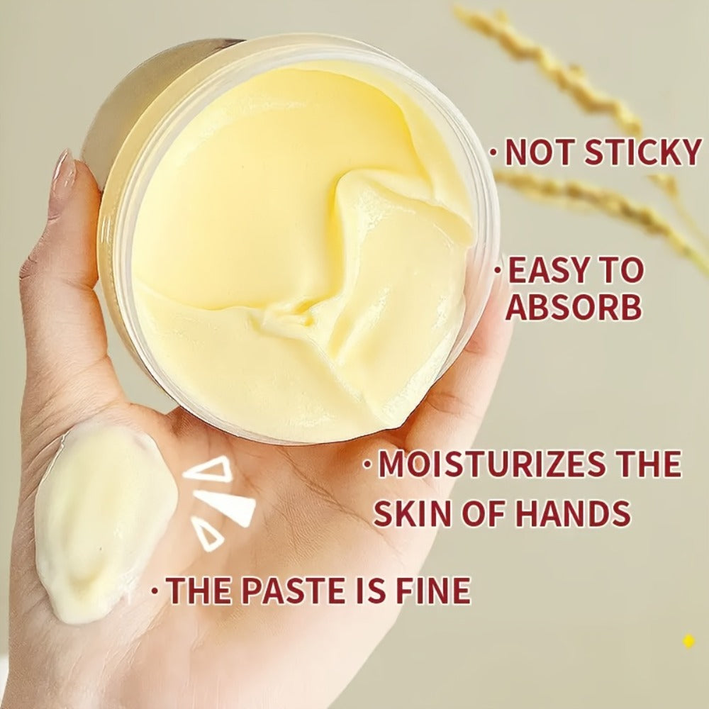 Hand Mask Cream 280g Moisturizing Brightening with Licorice & Distillers Grains – Deep Hydration for Dry Rough Peeling Hands, Hypoallergenic Anti-Aging Skin Care Treatment for Women