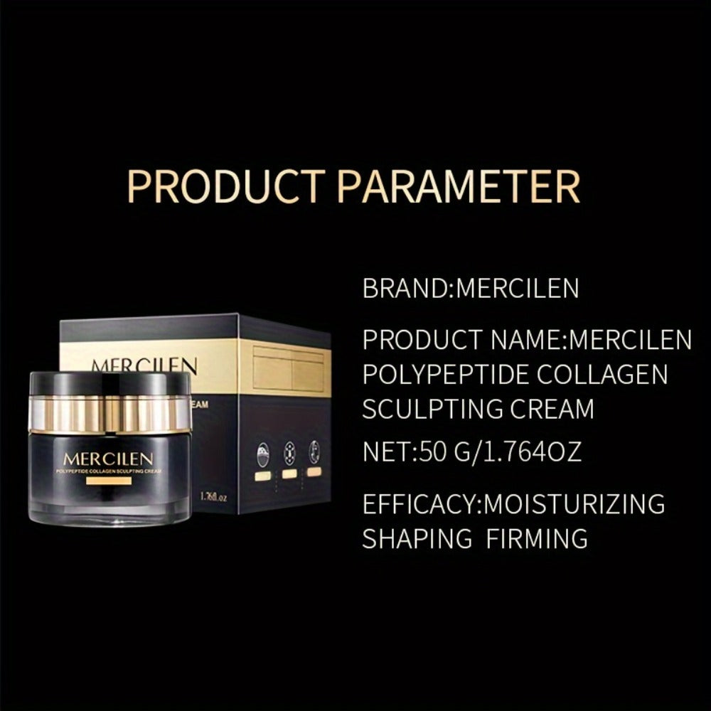 Hyaluronic Acid Collagen Face Cream with Squalane & Glycerin — Alcohol-Free Hydrating Firming Moisturizer for Normal to Sensitive Skin Unisex Daily Skincare