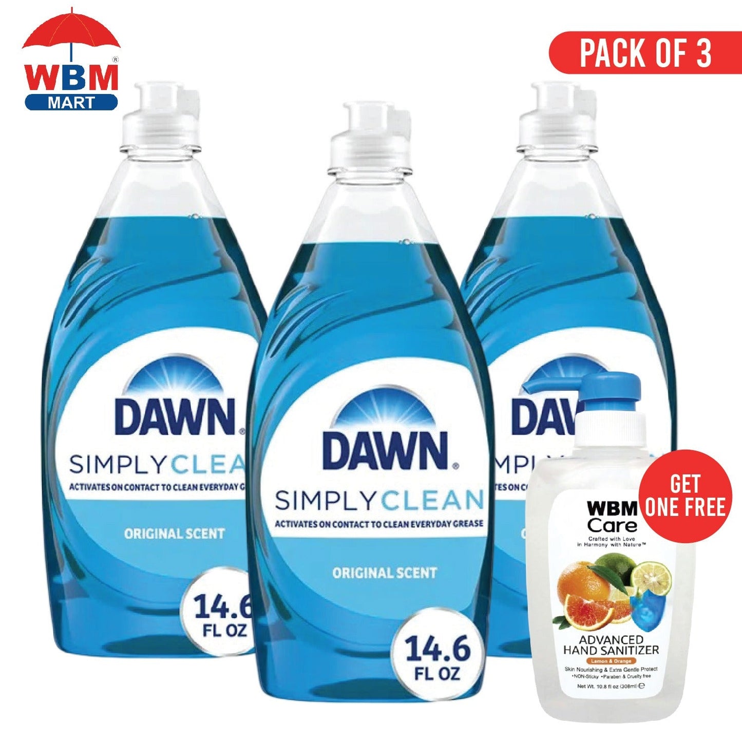 Dawn Ultra Dish Soap Liquid Dishwashing Detergent 14.6oz – Original Scent, Concentrated Grease-Cutting Formula, Gentle on Hands, Ideal for Plates, Pots, Pans & Glassware – Single, Value Pack & 3-Pack