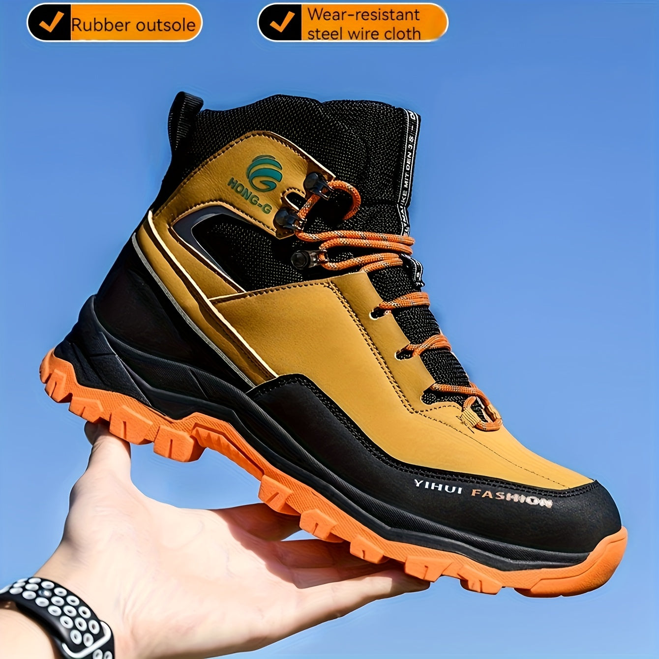 Men's Work & Safety Boots - Steel Toe Protection & Puncture Resistant 156005