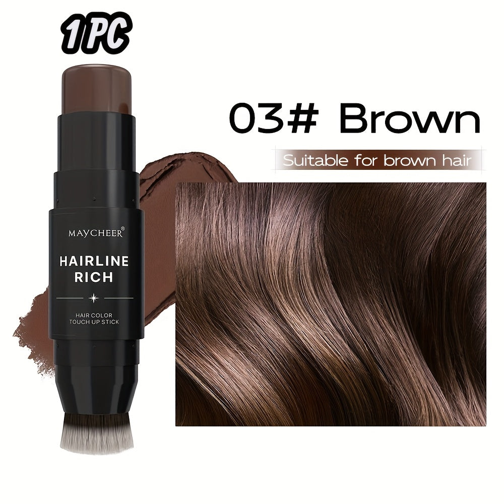 Root Touch-Up Hair Color Pen with Brush Applicator | Waterproof Instant Gray & White Hair Coverage | Plant Squalane Nourishing Formula | Seamless Blend No Smudge | 3 Shades for Men & Women