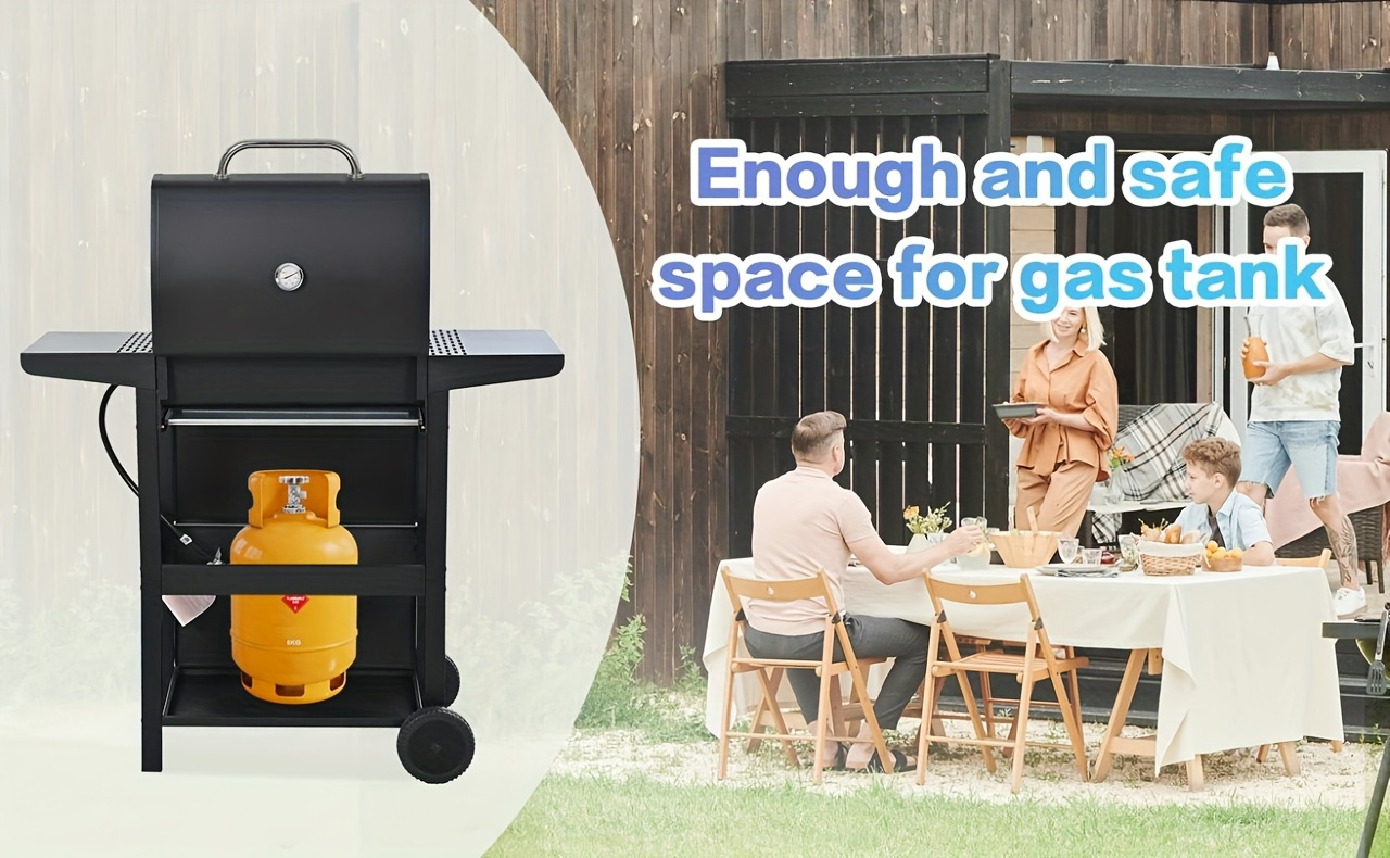 Propane Gas Grill Stainless Steel 3 & 4 Burner Outdoor BBQ Grill with Side Burner, Grill Cover & 344 Sq In Cooking Surface