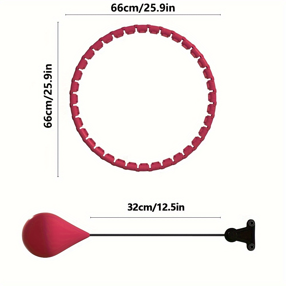 Weighted Hula Hoop for Adults – 36-Knot Gravity Fitness Circle, Adjustable Resistance, Detachable Design for Core Workouts, Waist Slimming & Strength Training, Home & Gym Use, Great Fitness Gift