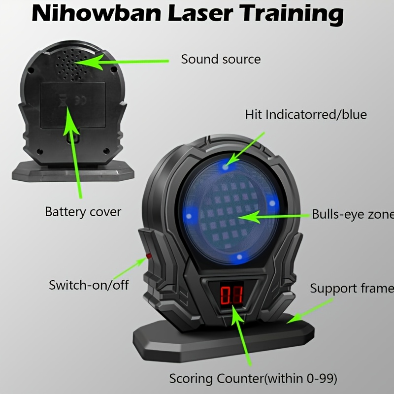 Laser Training Target for Dry Fire Practice – Portable Reactive Laser Shooting Target Compatible with Dry Fire Laser Training Systems | Indoor Marksmanship & Accuracy Trainer for Pistol & Rifle