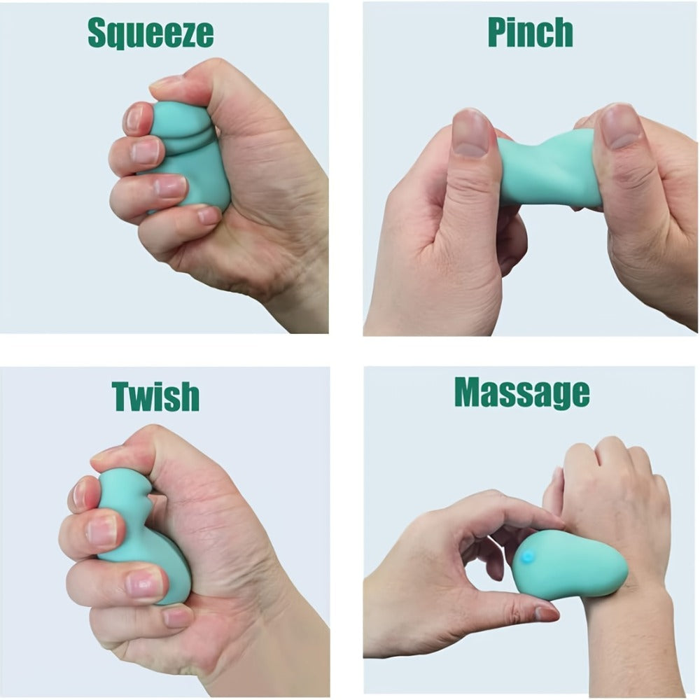 Electric Hand Massager with Vibrating Ball, Multi-Functional Squeeze Therapy Device for Finger Massage, Hand Exercises, Stress Relief & Rehabilitation – Ultra-Soft Personal Massager