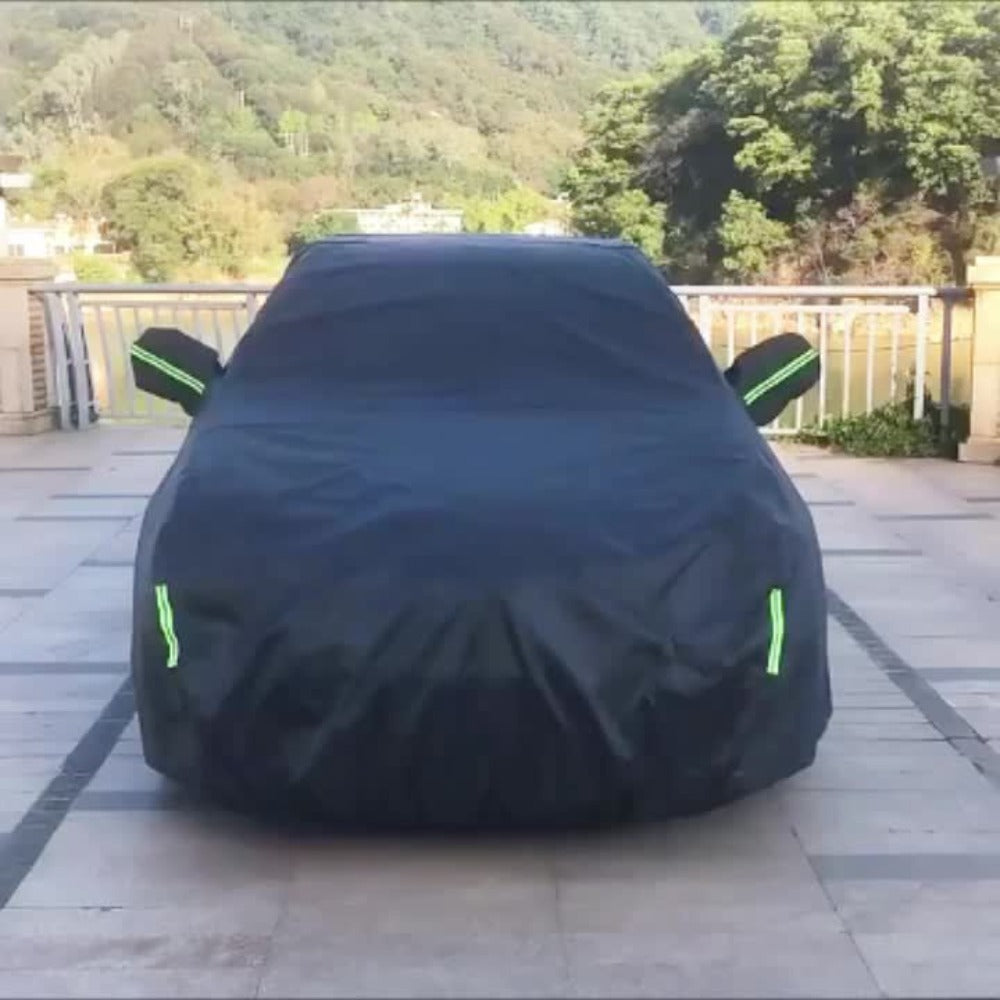 Waterproof Car Cover All Season Outdoor - UV Protection Windproof Dustproof 190T Oxford Cloth Auto Cover for Sedan SUV, Multiple Sizes L XL XXL XXXL with Storage Bag