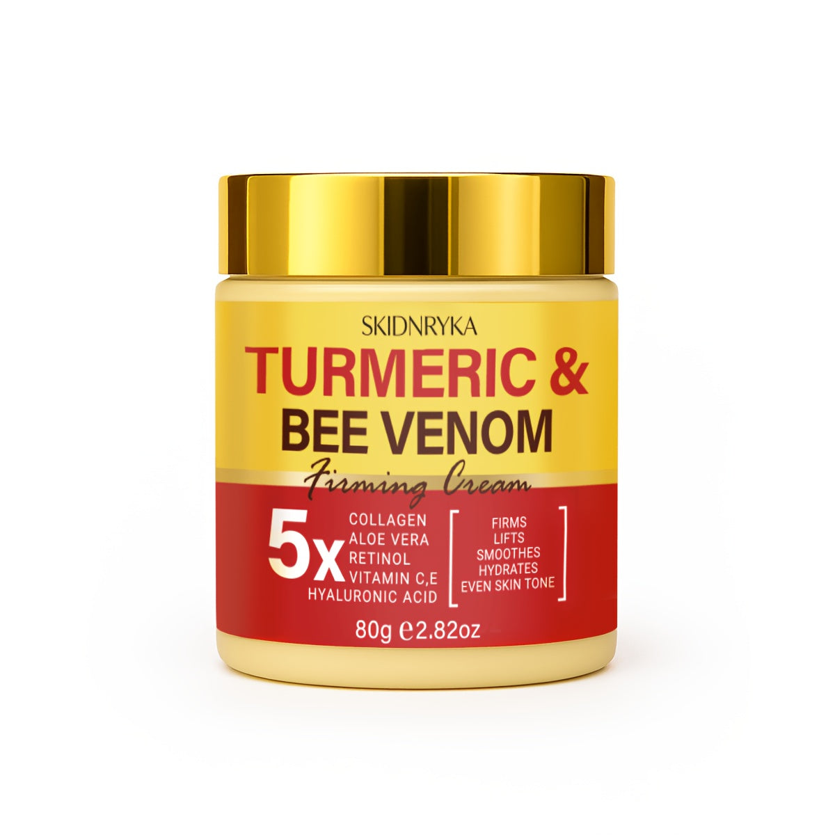 Retinol Bee Venom Firming Cream Turmeric Collagen Deep Moisturizing Anti-Aging Skin Tightening Gentle Formula All Skin Types 1pc / 2pcs