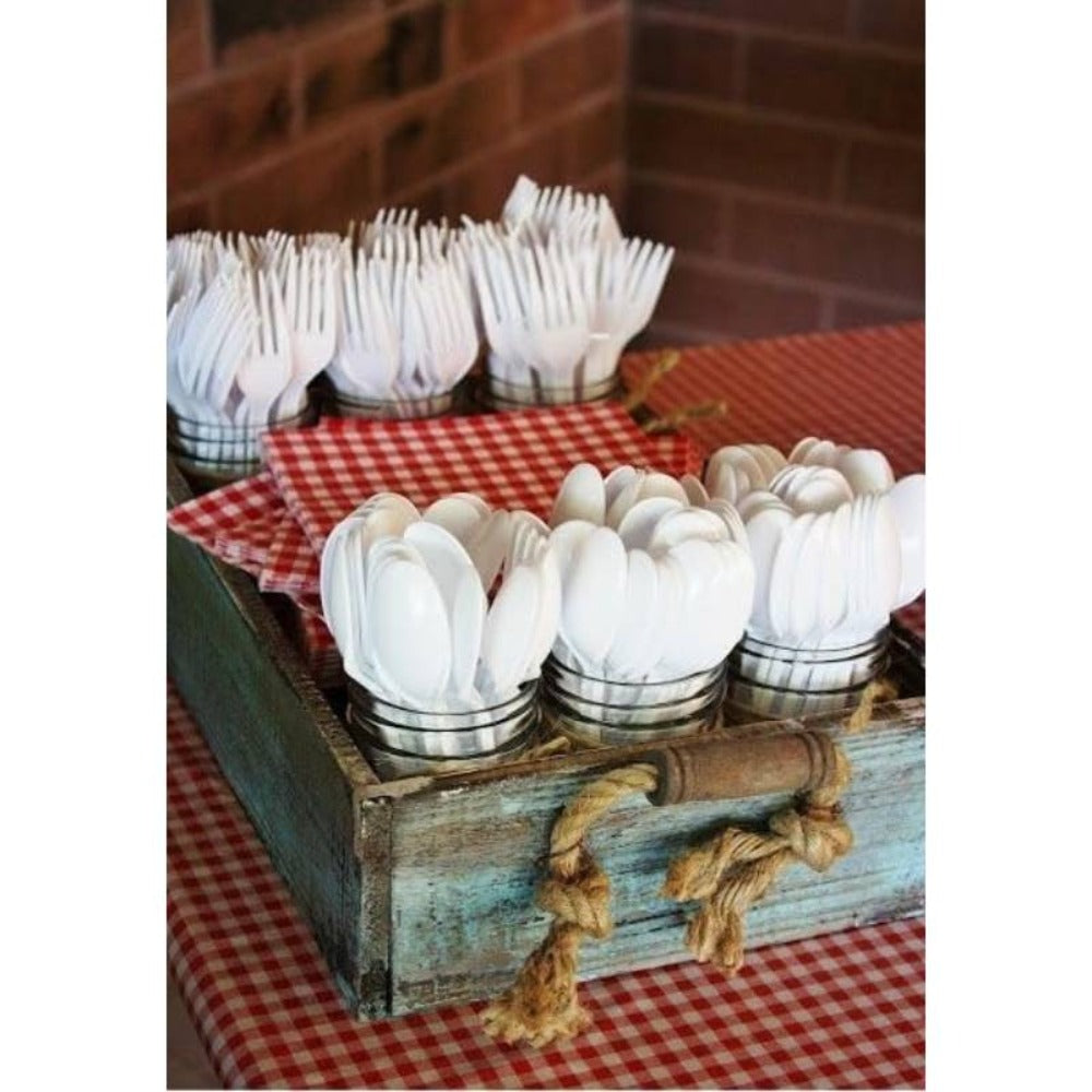 Disposable Plastic Forks 1000 Pack BPA-Free Medium Weight – White Bulk Plastic Cutlery Set for Takeout, Meal Prep, Catering, Parties & Everyday Dining | Heat-Resistant, Durable & Food Safe