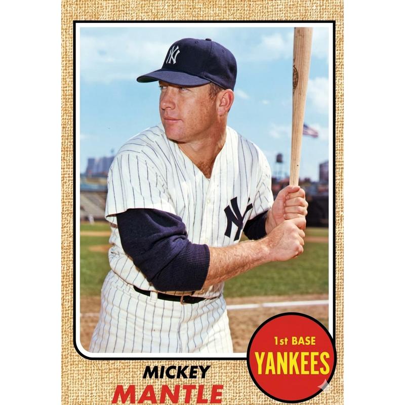 Vintage Baseball Card Mystery Slab 1968 Topps – 1 Random Authentic Card Encased | 598-Card Set Chase | Nolan Ryan RC Possible | Mickey Mantle, Hank Aaron & More | Collector Gift Box